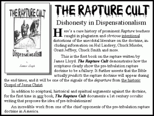 The Rapture Cult
